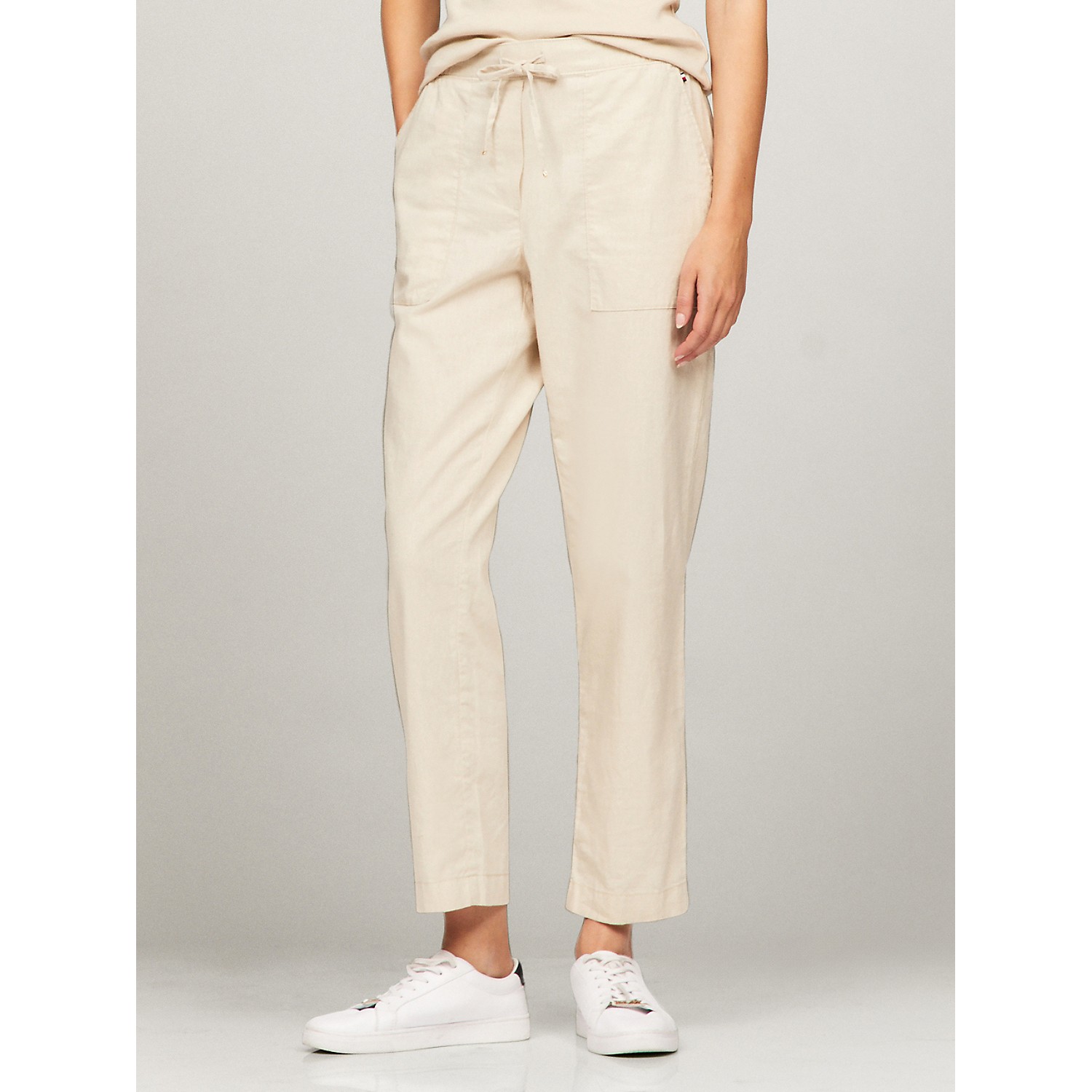 TOMMY HILFIGER Boy-Fit Cotton and Linen Pull-On Pant